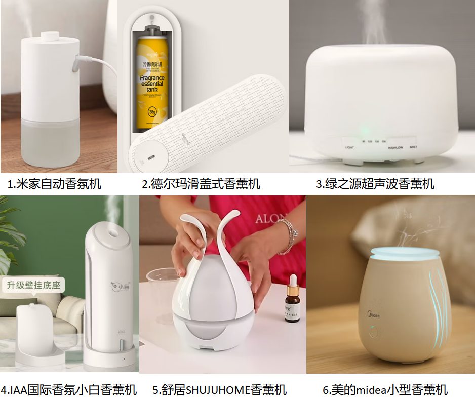市面常见香薰机产品